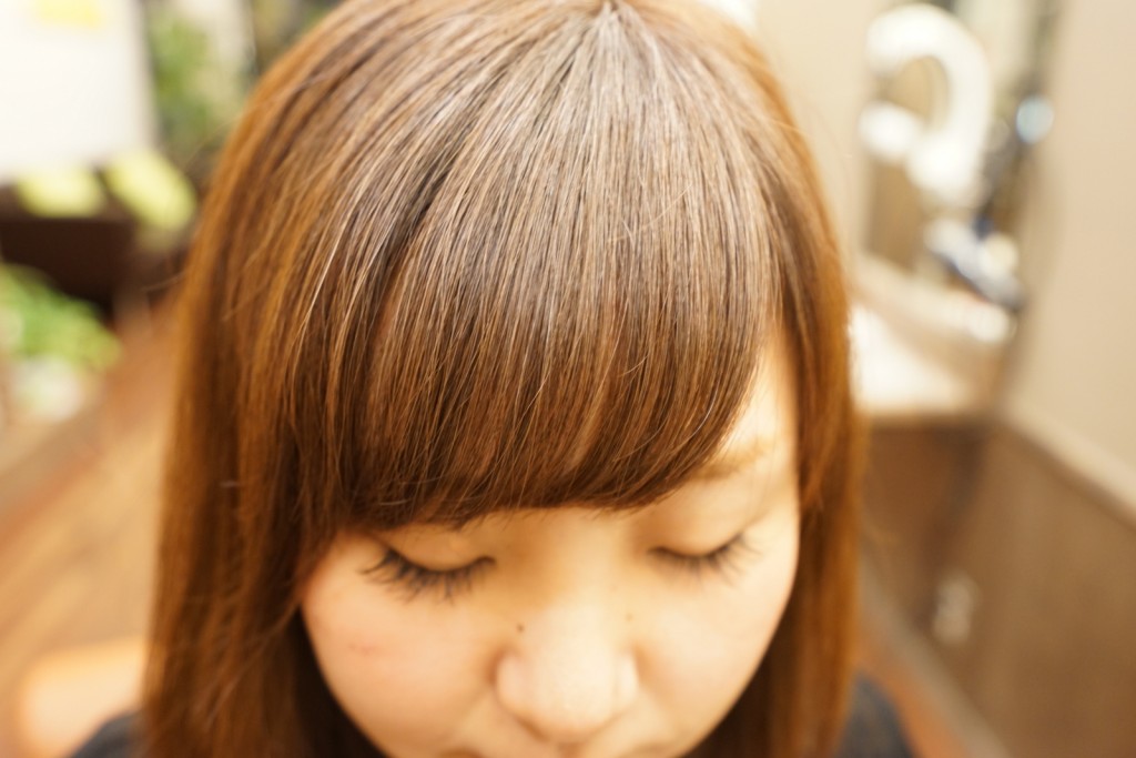 前髪をナチュラルに流したい方のポイントパーマ[人気記事]