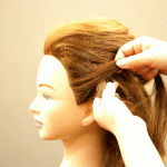 レッスン中! ついでに撮りながらヘアセット!