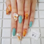 でかパール×マットコートデザイン【nailsalony-2】