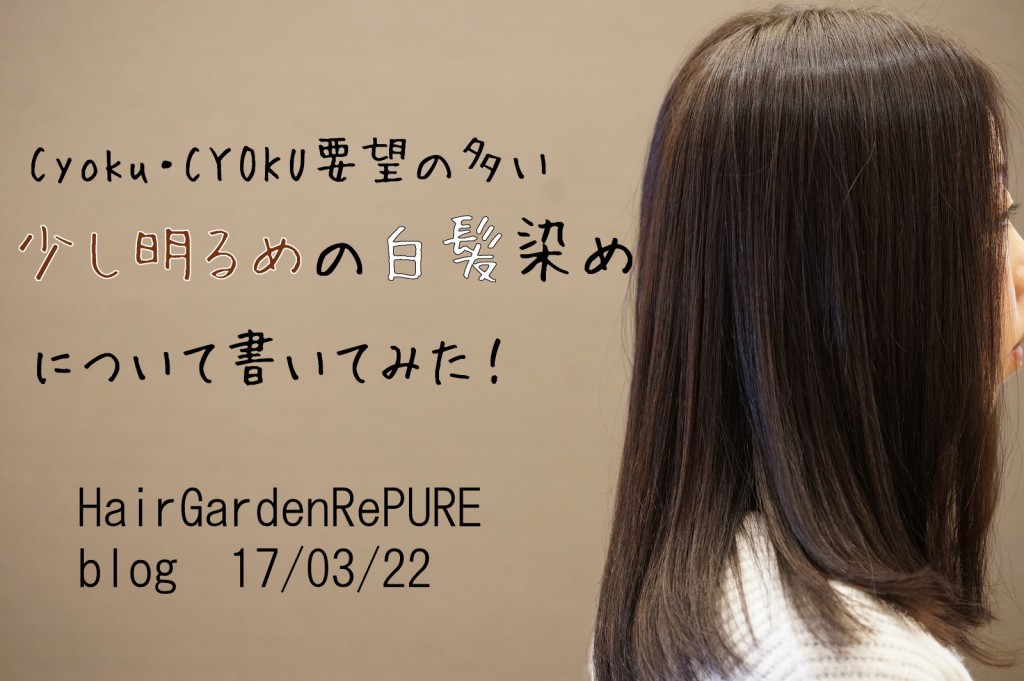少し！明るい白髪染めについて　【若白髪で悩む人編】