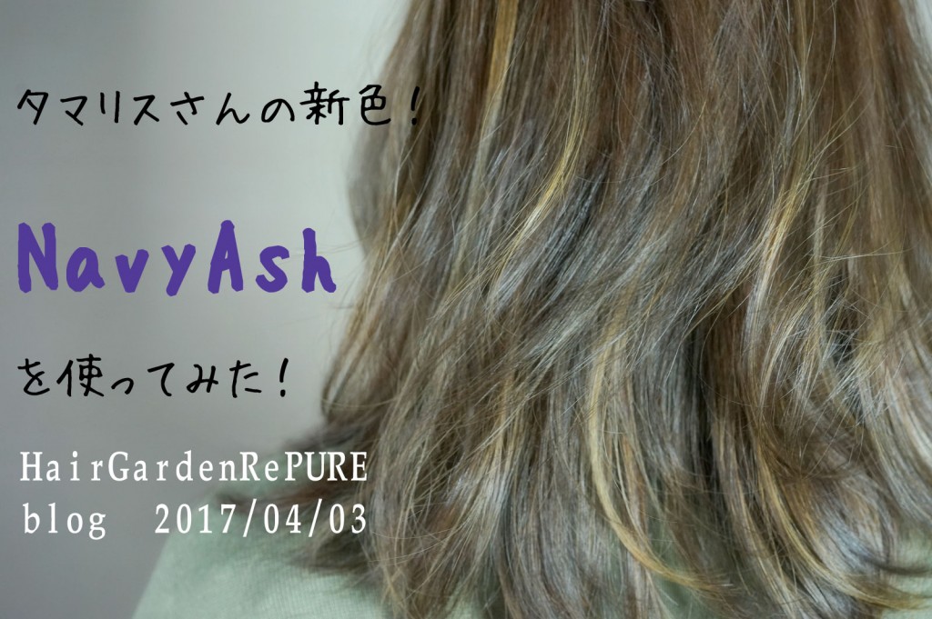 NavyAsh（キレイな青紫）で染めてみた【2017SS編】