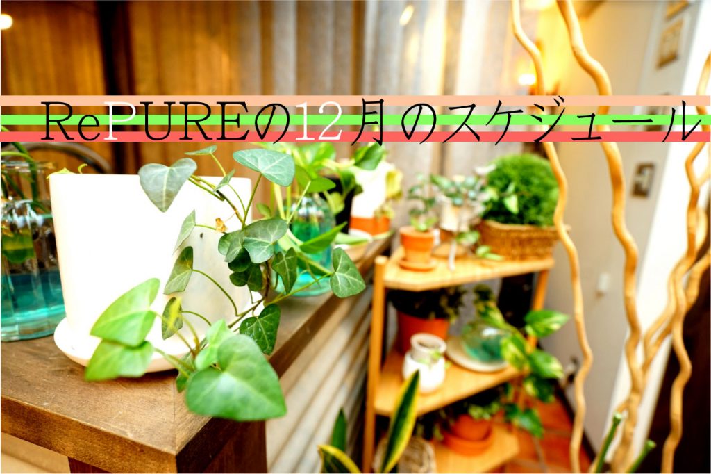 17年12月のサロンスケジュール【年末年始の営業】